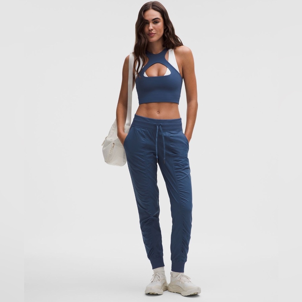 Lululemon Dance Studio Mid-Rise Jogger Women 4 Navy Blue Full Length Gym Workout